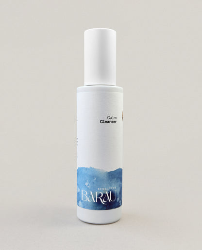 Calm Cleanser von Barau – sanftes Reinigungsgel für empfindliche Haut in der Pumpflasche