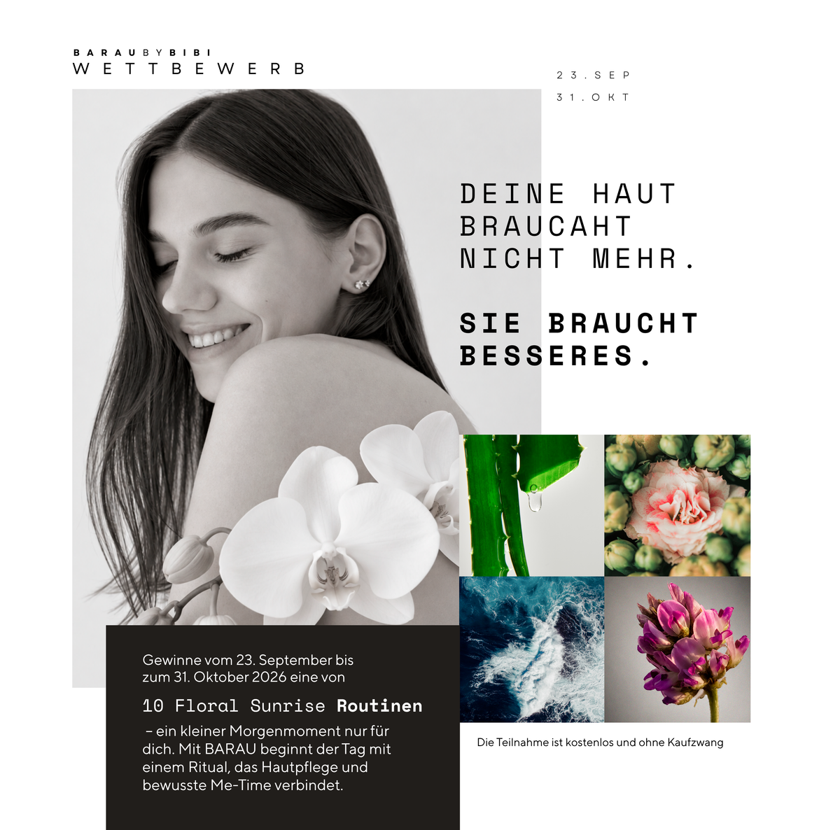 Gewinnspiel: Gewinne die Floral Sunrise Routine von BARAU